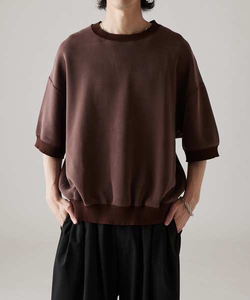 Lui's(ルイス)の「ピーチスキン半袖Tシャツ(Tシャツ/カットソー・メンズ・ブラック/ブラウン/ライトグレー・S/M)」の13枚目の写真