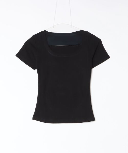 Vini(ヴィニ)の「スリムフィット 半袖Tシャツ(Tシャツ/カットソー・レディース・ホワイト/ブラック・MEDIUM)」の11枚目の写真