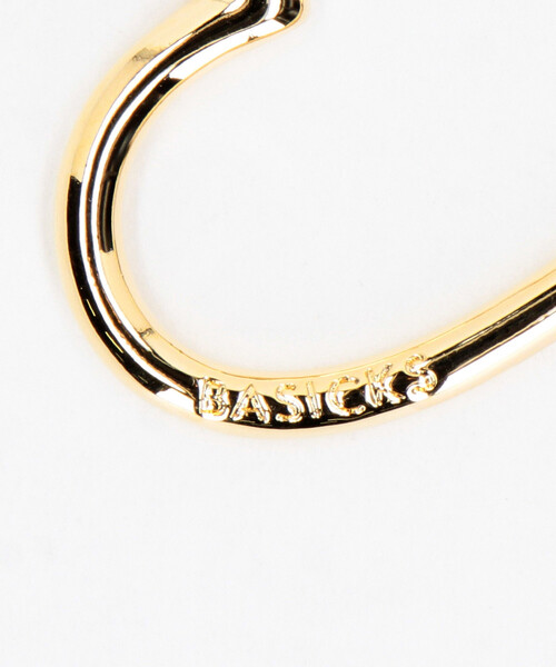 BASICKS ベイシックス カラビナ　ゴールド　ハート BASICKS - 【残りわずか】Gold Plating Heart Carbiner | ACRMTSM