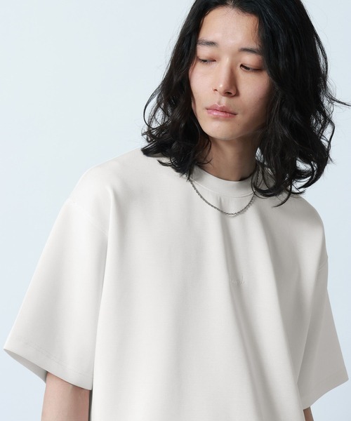 RAGEBLUE（レイジブルー）の「【LUXURY+EASY】DRAPE CREW NECK DESIGN STITCH T-SHIRT/ラグイージーワンポイント刺繍Tシャツ（Tシャツ/カットソー・メンズ・ピンク/ライトブルー/ホワイト/ブラック・MEDIUM/LARGE/SMALL）」の10枚目の写真