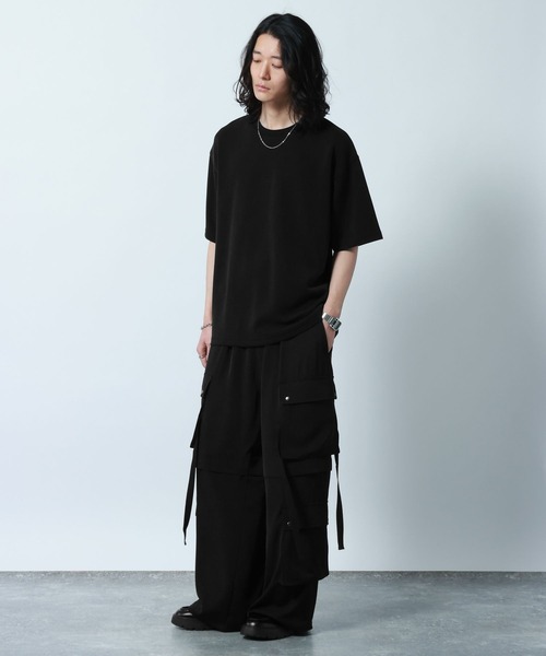 RAGEBLUE（レイジブルー）の「【LUXURY+EASY】DRAPE CREW NECK DESIGN STITCH T-SHIRT/ラグイージーワンポイント刺繍Tシャツ（Tシャツ/カットソー・メンズ・ピンク/ライトブルー/ホワイト/ブラック・MEDIUM/LARGE/SMALL）」の13枚目の写真