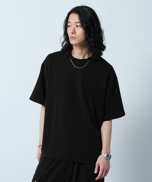RAGEBLUE（レイジブルー）の「【LUXURY+EASY】DRAPE CREW NECK DESIGN STITCH T-SHIRT/ラグイージーワンポイント刺繍Tシャツ（Tシャツ/カットソー・メンズ・ピンク/ライトブルー/ホワイト/ブラック・MEDIUM/LARGE/SMALL）」の16枚目の写真