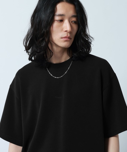 RAGEBLUE（レイジブルー）の「【LUXURY+EASY】DRAPE CREW NECK DESIGN STITCH T-SHIRT/ラグイージーワンポイント刺繍Tシャツ（Tシャツ/カットソー・メンズ・ピンク/ライトブルー/ホワイト/ブラック・MEDIUM/LARGE/SMALL）」の17枚目の写真