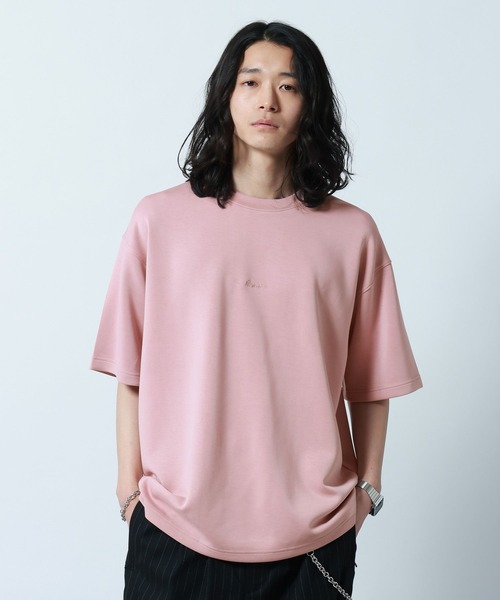 RAGEBLUE（レイジブルー）の「【LUXURY+EASY】DRAPE CREW NECK DESIGN STITCH T-SHIRT/ラグイージーワンポイント刺繍Tシャツ（Tシャツ/カットソー・メンズ・ピンク/ライトブルー/ホワイト/ブラック・MEDIUM/LARGE/SMALL）」の21枚目の写真