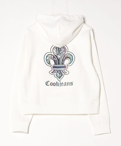 COOK JEANS(クックジーンズ)の「オーロラダガーパーカー(パーカー・レディース・ホワイト/ブラック・FREE)」の10枚目の写真