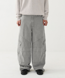 NOUN（ノウン）の「washed biker cargo pants (gray)（その他パンツ）」