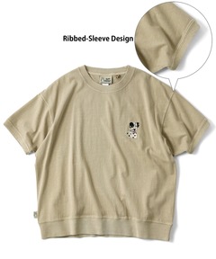6.2oz ピグメント DOG 刺繍 ビッグTEE