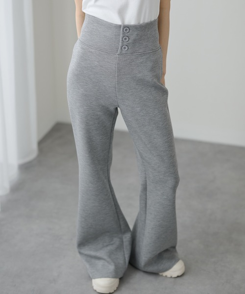 DAYRA(デイラ)の「DAYRA ソリッドカラー ボタン付き ハイウエスト パンツ(その他パンツ・レディース・グレー/ブラック/ダークグレー・M/L)」の14枚目の写真
