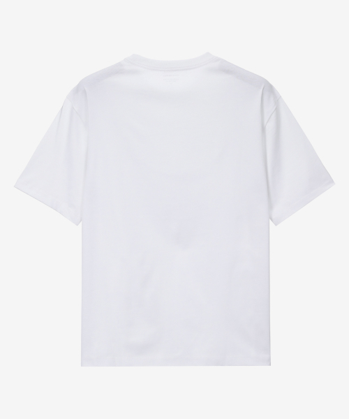 MINDBRIDGE（マインドブリッジ）の「[2パック][スーピマ]高密度純綿セミオーバー半袖Tシャツ - 2カラー MATS01A1（Tシャツ/カットソー・メンズ・ブラック/ホワイト・90/95/100/105/110）」の6枚目の写真