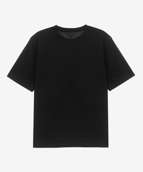 MINDBRIDGE（マインドブリッジ）の「[2パック][スーピマ]高密度純綿セミオーバー半袖Tシャツ - 2カラー MATS01A1（Tシャツ/カットソー・メンズ・ブラック/ホワイト・90/95/100/105/110）」の8枚目の写真