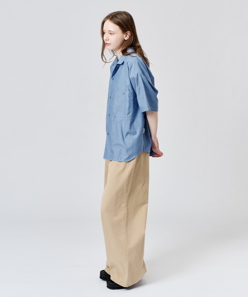 WETTEMPT(ウィテンプト)の「OPEN COLLAR CHAMBRAY S/S SHIRT / オープンカラーシャンブレーS/Sシャツ(シャツ/ブラウス・メンズ・ブルー/グレー・LARGE/MEDIUM/SMALL)」の12枚目の写真