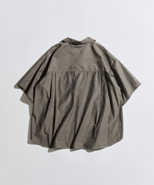 WETTEMPT(ウィテンプト)の「OPEN COLLAR CHAMBRAY S/S SHIRT / オープンカラーシャンブレーS/Sシャツ(シャツ/ブラウス・メンズ・ブルー/グレー・LARGE/MEDIUM/SMALL)」の19枚目の写真