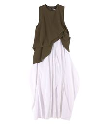 UN3D. | ASYMMETRY BLOUSING OP(ワンピース)