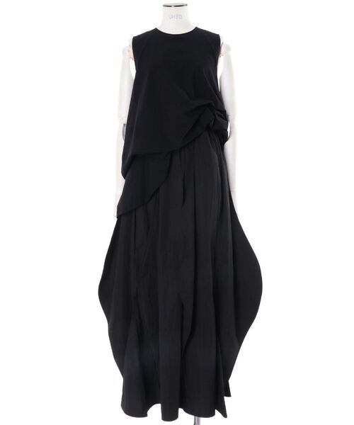 UN3D.(アンスリード)の「ASYMMETRY BLOUSING OP(ワンピース・レディース・オレンジ/ホワイト/ブラック・38/36)」の12枚目の写真