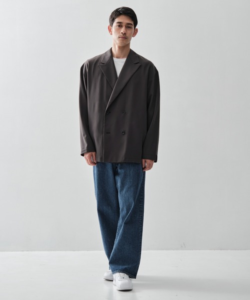 N.HOOLYWOOD(N.ハリウッド)の「【N.HOOLYWOOD/エヌハリウッド】別注 DOUBLE JACKET(テーラードジャケット・メンズ・ブラック/ダークグレー・40/38/36)」の5枚目の写真