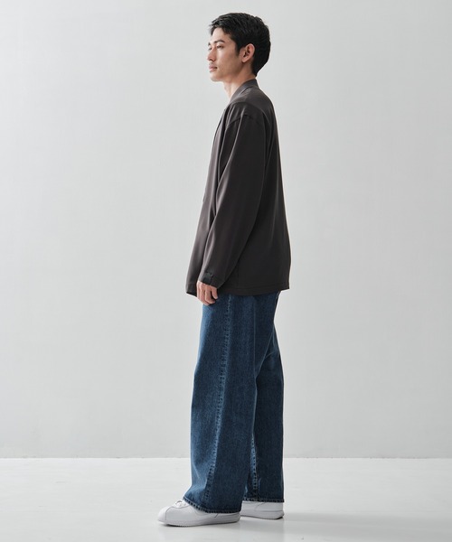 N.HOOLYWOOD(N.ハリウッド)の「【N.HOOLYWOOD/エヌハリウッド】別注 DOUBLE JACKET(テーラードジャケット・メンズ・ブラック/ダークグレー・40/38/36)」の6枚目の写真
