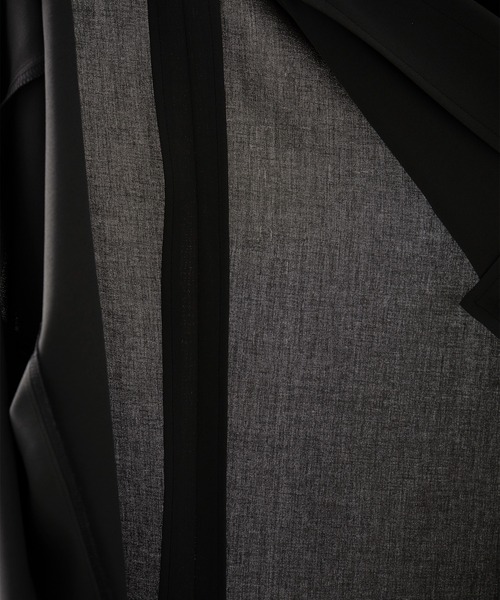 N.HOOLYWOOD(N.ハリウッド)の「【N.HOOLYWOOD/エヌハリウッド】別注 DOUBLE JACKET(テーラードジャケット・メンズ・ブラック/ダークグレー・40/38/36)」の14枚目の写真