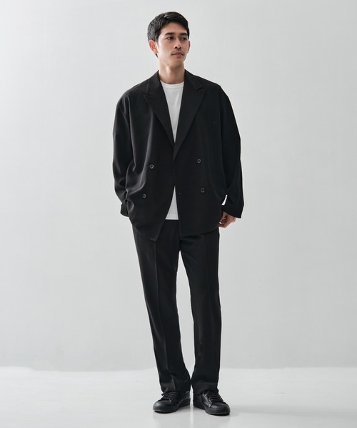 N.HOOLYWOOD(N.ハリウッド)の「【N.HOOLYWOOD/エヌハリウッド】別注 DOUBLE JACKET(テーラードジャケット・メンズ・ブラック/ダークグレー・40/38/36)」の19枚目の写真