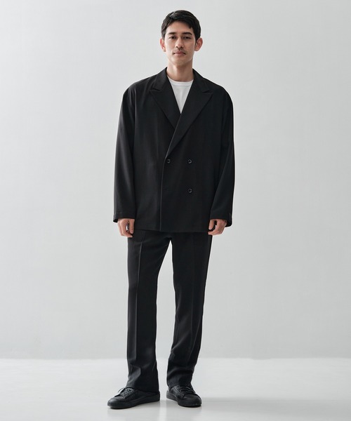 n.hoolywood テーラードジャケット　ダブル　ブラック N.HOOLYWOOD/エヌハリウッド】別注 DOUBLE JACKET（テーラード