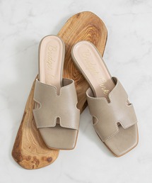 【Bridget Birkin】サイドカットステッチミュールサンダル(562314)