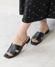 【Bridget Birkin】サイドカットステッチミュールサンダル(562314)