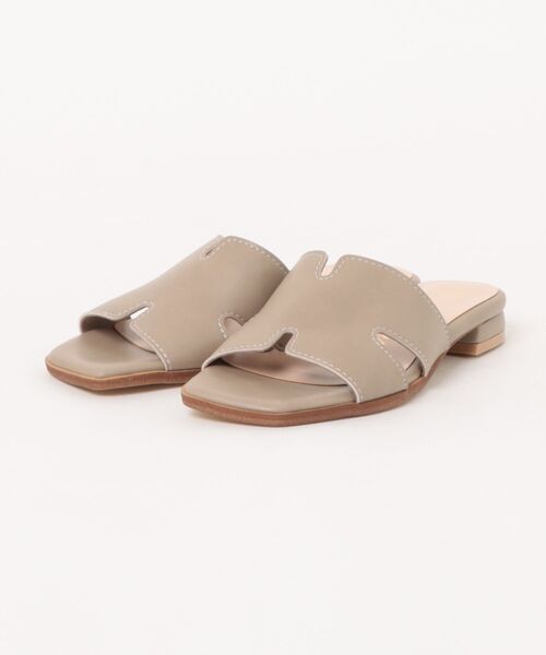 Bridget Birkin(ブリジットバーキン)の「【Bridget Birkin】サイドカットステッチミュールサンダル(562314)(サンダル・レディース・ブラック/アイボリー/グレイッシュベージュ・M/L/LL/S)」の8枚目の写真