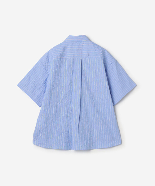 nicholson&nicholson(ニコルソンアンドニコルソン)の「nicholson & nicholson | ストライプ フリルシャツ WOMEN(シャツ/ブラウス・レディース・ブルー系その他/グレー系その他・38)」の15枚目の写真