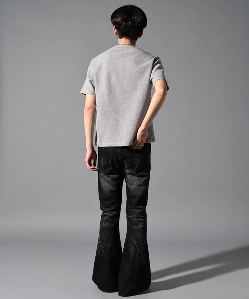 LAND MUSEUM（ランドミュージアム）の「LAND MUSEUM／ゴシックロゴヘンリーT（Tシャツ/カットソー・メンズ・ブラック/グレー・MEDIUM/LARGE）」の5枚目の写真