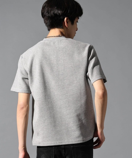 LAND MUSEUM（ランドミュージアム）の「LAND MUSEUM／ゴシックロゴヘンリーT（Tシャツ/カットソー・メンズ・ブラック/グレー・MEDIUM/LARGE）」の8枚目の写真