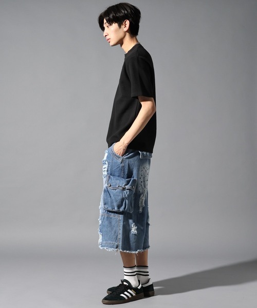 LAND MUSEUM（ランドミュージアム）の「LAND MUSEUM／ゴシックロゴヘンリーT（Tシャツ/カットソー・メンズ・ブラック/グレー・MEDIUM/LARGE）」の10枚目の写真