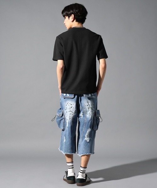 LAND MUSEUM（ランドミュージアム）の「LAND MUSEUM／ゴシックロゴヘンリーT（Tシャツ/カットソー・メンズ・ブラック/グレー・MEDIUM/LARGE）」の11枚目の写真