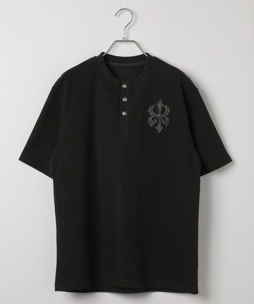 LAND MUSEUM（ランドミュージアム）の「LAND MUSEUM／ゴシックロゴヘンリーT（Tシャツ/カットソー・メンズ・ブラック/グレー・MEDIUM/LARGE）」の22枚目の写真