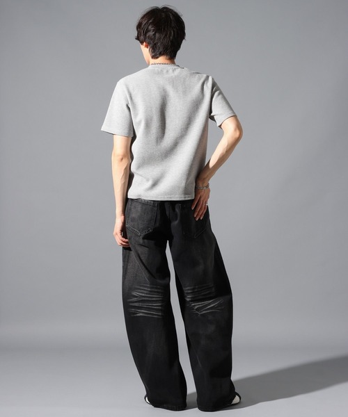 LAND MUSEUM(ランドミュージアム)の「LAND MUSEUM/ゴシックロゴヘンリーT(Tシャツ/カットソー・メンズ・ブラック/グレー・MEDIUM/LARGE)」の18枚目の写真