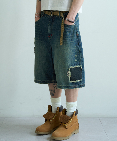 MAINBOOTH(メインブース)の「Repaired Denim Shorts(BLUE)(その他パンツ・レディース・その他・1/2/3)」の19枚目の写真