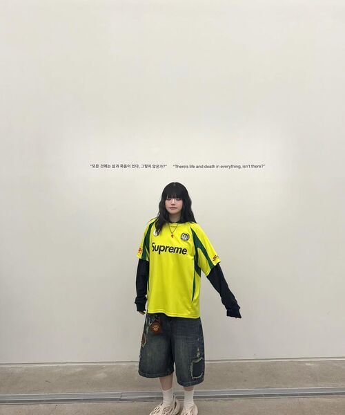 MAINBOOTH(メインブース)の「Repaired Denim Shorts(BLUE)(その他パンツ・レディース・その他・1/2/3)」の5枚目の写真