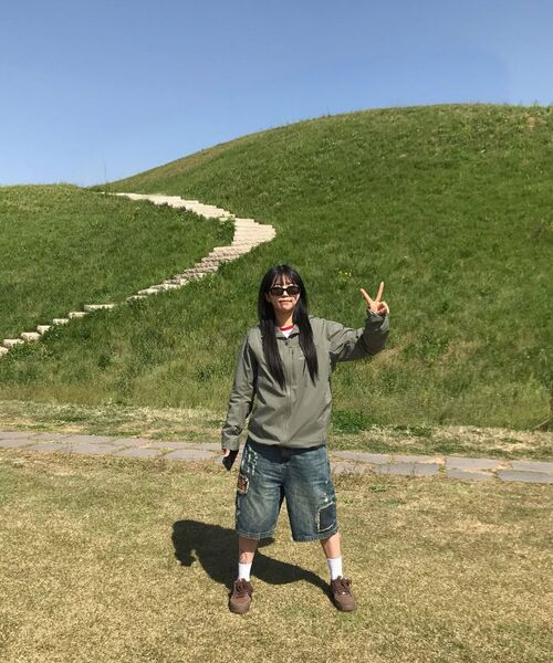 MAINBOOTH(メインブース)の「Repaired Denim Shorts(BLUE)(その他パンツ・レディース・その他・1/2/3)」の6枚目の写真