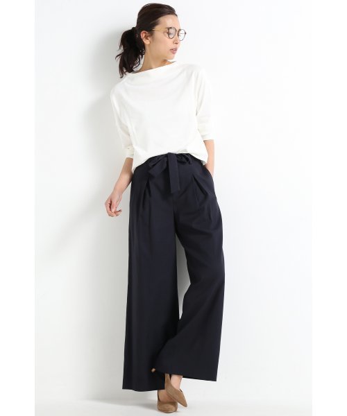 FRAMeWORK(フレームワーク)の「タック ワイドパンツ◆(その他パンツ・レディース・ライトグレー/ネイビー・40/38/36)」の13枚目の写真
