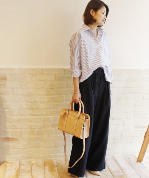 FRAMeWORK(フレームワーク)の「タック ワイドパンツ◆(その他パンツ・レディース・ライトグレー/ネイビー・40/38/36)」の17枚目の写真