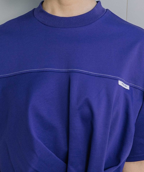MARECHAL TERRE（マルシャルテル）の「【UVカット / 接触冷感】ツイストデザイントップス（Tシャツ/カットソー・レディース・ネイビー/オフホワイト/ブラック/ブルー・MEDIUM）」の10枚目の写真