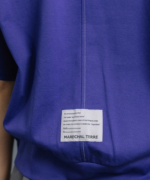 MARECHAL TERRE（マルシャルテル）の「【UVカット / 接触冷感】ツイストデザイントップス（Tシャツ/カットソー・レディース・ネイビー/オフホワイト/ブラック/ブルー・MEDIUM）」の14枚目の写真