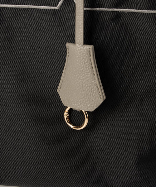 cache cache(カシュ カシュ)の「カシュカシュ cachecache / トロンプルイユ刺繍スクエアトート(トートバッグ・レディース・アイボリー/ブラック/ベージュ・FREE)」の12枚目の写真