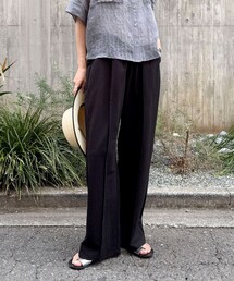 fredy emue | リネン混ハイゲージセンターシームパンツ(その他パンツ)