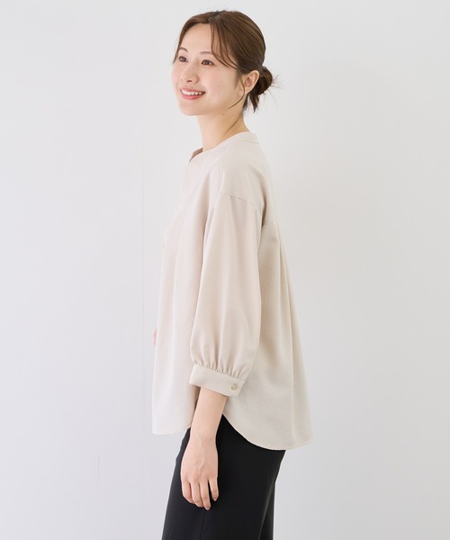 Jayro（ジャイロ）の「タンブラーブッチャーブラウス（シャツ/ブラウス・レディース・ベージュ/ミント/ネイビー/ライトグレー/ピンク/チャコールグレー・M）」の20枚目の写真