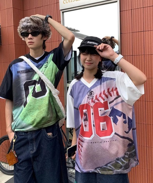 Ressaca（レサーカ）の「オーバーサイズゲームシャツ（Tシャツ/カットソー・メンズ・ホワイト/ブラック・XL/L/M）」の11枚目の写真