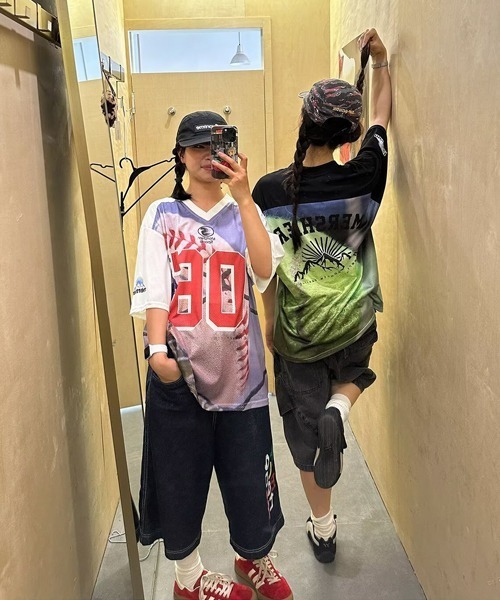 Ressaca（レサーカ）の「オーバーサイズゲームシャツ（Tシャツ/カットソー・メンズ・ホワイト/ブラック・XL/L/M）」の5枚目の写真
