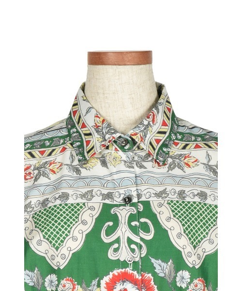 KEITA MARUYAMA（ケイタマルヤマ）の「Floral Ethnic Border Cotton OP（ワンピース・レディース・ピンク/グリーン・MEDIUM/SMALL）」の6枚目の写真