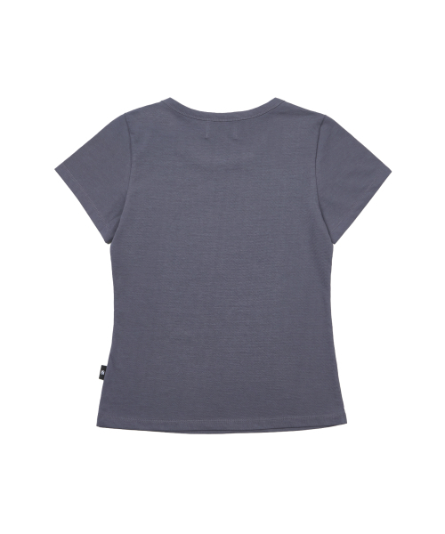GILAARCHIVE（ギラアーカイブ）の「DANGER GIRL CROP T-SHIRTS_NAVY（Tシャツ/カットソー・レディース・その他・FREE）」の6枚目の写真