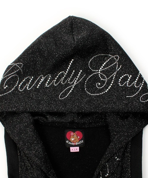 GALFY（ガルフィー）の「【GALFY】キラ☆FANCYフーディー / 【ガルフィー】ラインストーンノースリーブジップパーカー（パーカー・レディース・ピンク/グレー/ブラック・ONE SIZE）」の17枚目の写真