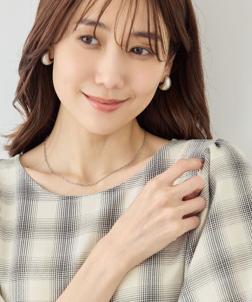 ROPE' PICNIC（ロペピクニック）の「ステンレスツイストチェーンショートネックレス（ネックレス・レディース・ゴールド/シルバー・FREE）」の5枚目の写真