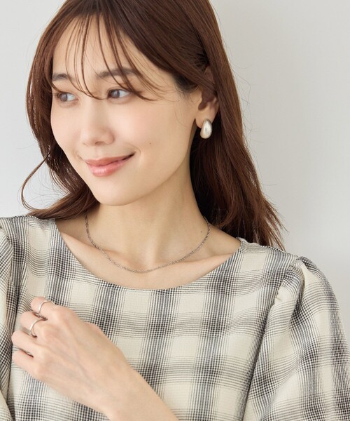 ROPE' PICNIC（ロペピクニック）の「ステンレスツイストチェーンショートネックレス（ネックレス・レディース・ゴールド/シルバー・FREE）」の6枚目の写真